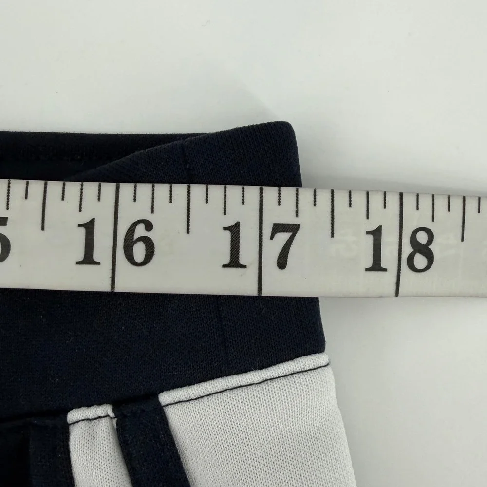 Nike Athletic Pants Womens XL Navy Blue Side Stripe Wide Leg‎ Flare Track Pants